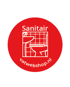 Kunststof sticker Sanitair t.b.v. sprayflacon
