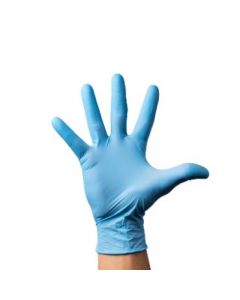 Handschoen Nitril Ongepoederd, blauw - 100 stuks per doos - Diverse maten