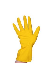 Huishoudhandschoen Latex geel, Maat XL