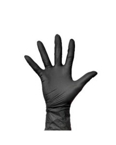 Handschoen Nitril Ongepoederd, zwart - 100 stuks per doos - Diverse maten
