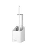Santral Classic - toiletborstelhouder - open - rvs wit