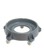 Trolley voor afvalbakken - Ø 45 cm - kunststof grijs