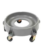 Trolley voor afvalbakken - Ø 52 cm - kunststof grijs