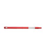 HCS - Ergonomische steel - 650x32 mm - aluminium, Rood