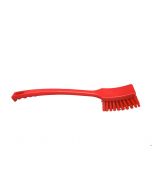HCS - Afwasborstel - lange steel - 410x45 mm-medium, Rood