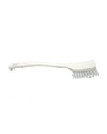 HCS - Afwasborstel - lange steel - 410x45 mm - hard, Wit