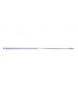 HCS - Ergonomische steel - 1500 x 32 mm - aluminium, Paars