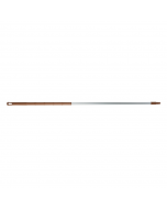 HCS - Ergonomische steel - 1500 x 32 mm - aluminium, Bruin