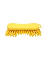 HCS - Werkborstel - 210x70 mm - hard uitstaande vezel, Geel