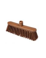 HCS - Bezem - smal - 280x48 mm - zacht, Bruin