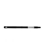 HCS - Ergonomische steel - 650x32 mm - aluminium, Zwart