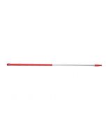 HCS - Ergonomische steel - 1300x32 mm - aluminium, Rood