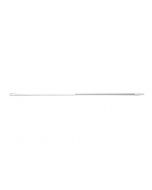 HCS - Ergonomische steel - 1750x32 mm - aluminium, Wit