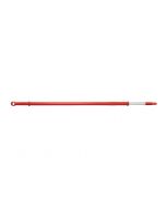 HCS - Telescoopsteel - 1250/2000x32 mm - aluminium, Rood