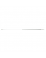HCS - Ergonomische steel - 1500 x 32 mm - aluminium, Wit