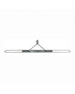Zwabberframe met steelbevestiging - metaal - 160 cm