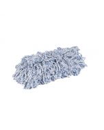 Interieurhoes 16 cm microvezel blauw/wit - pak à 5 stuks