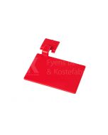 HCS - Afbeeldingsbordje - voor aluminium rail, Rood
