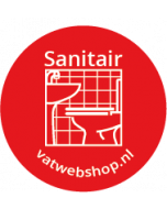 Kunststof sticker Sanitair t.b.v. sprayflacon